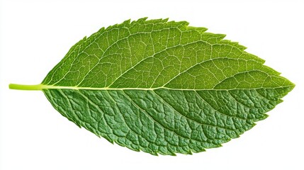 Close-up of a vibrant green leaf