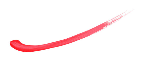 Red brush strokes on transparent background and hand-painted watercolor texture.