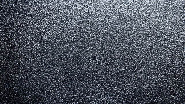 Close-up of a textured black surface with a grainy appearance.