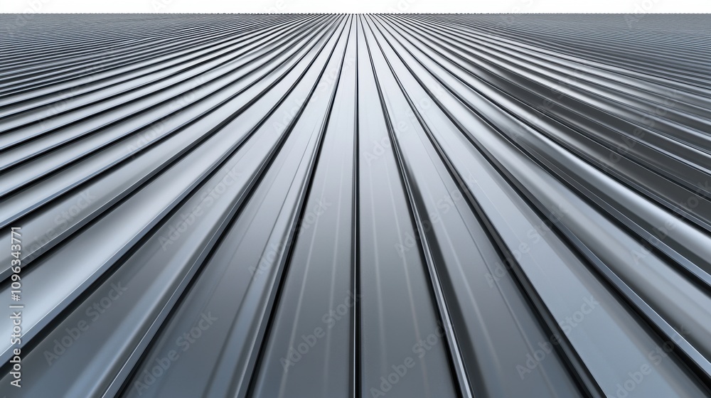 Poster abstract view of shiny metal surface with smooth, flowing lines creating a dynamic perspective.