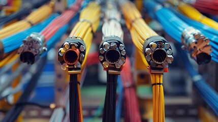 Electric cables with three phases are installed in commercial and industrial electrical systems