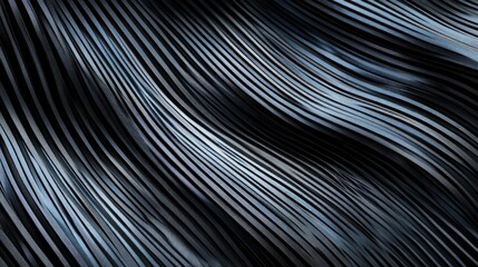 An abstract close-up of flowing black and blue wave patterns, creating a sense of movement and depth.