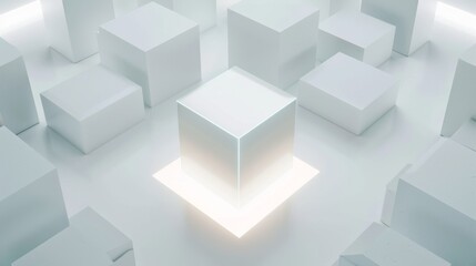 Minimalistic block space in a Modern Atmosphere, future smart office, business concept, Graphic Resources, Wallpapers, Brochure, Websites, banner design, Advertising, background