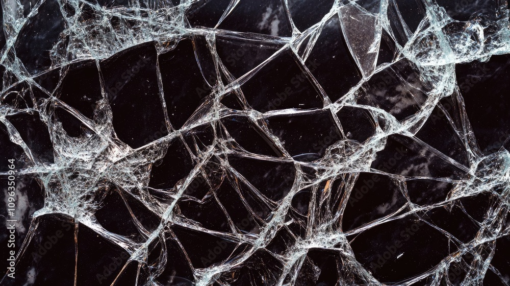 Poster a detailed shot of a cracked smartphone screen after a fall, showing the vulnerability of devices in