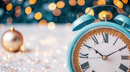 Festive new year’s countdown home decor lifestyle holiday spirit close-up time management