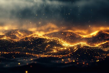 Golden Bokeh Abstract Background with Stunning Effects