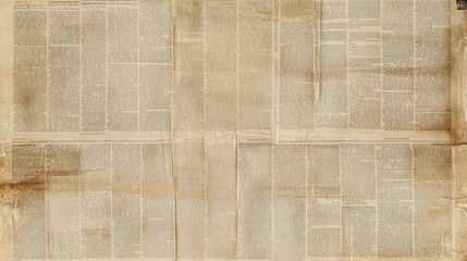 Vintage Newspaper Texture for Background Use