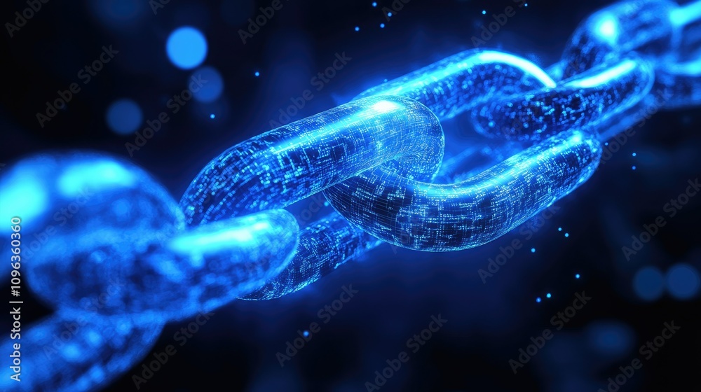 Aufkleber Digital banking contracts executed via blockchain technology, with secure transactions shown on advanced interfaces in a high-tech financial ecosystem.