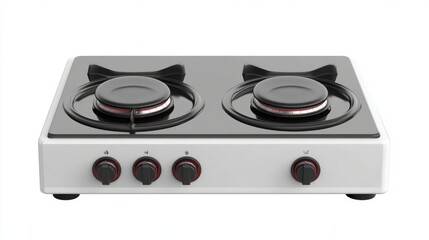 Fototapeta premium Modern Two-Burner Gas Stove