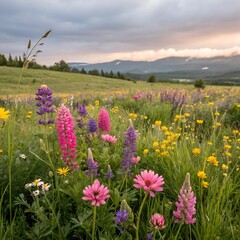 field of wildflowers