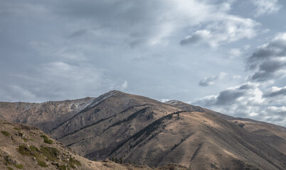 clouds over the mountain