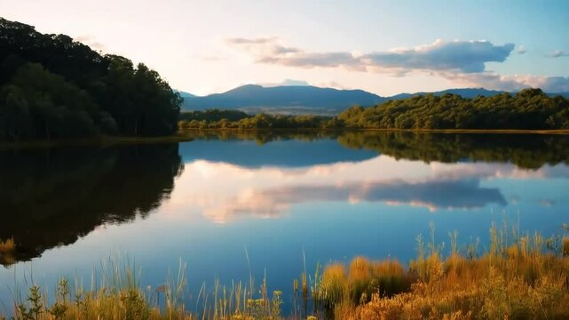 Document the reflective beauty of landscapes mirrored in still water, promoting a sense of balance and harmony.
