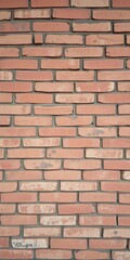 Fototapeta premium Weathered and rustic red brick wall texture with rough surface, construction
