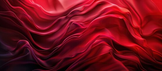 Obraz premium Abstract Red Fabric Drapery with Gradient