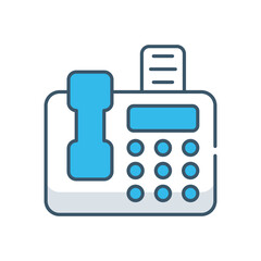 Faxing Documents vector icon