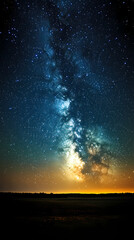 Beautiful auroras accompanied a huge and beautiful starry sky. A starry sky conceals nothing. The picture should have layers, a sense of depth, a sense of detail, high-definition.