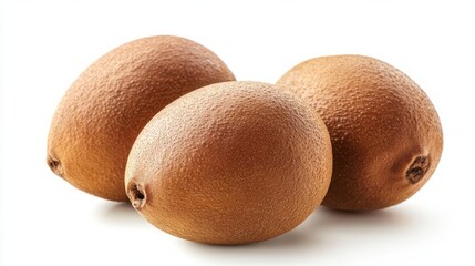 Fototapeta premium Three Fresh Brown Kiwis