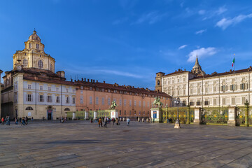 Fototapeta premium Piazza Castello, Turin, Italy