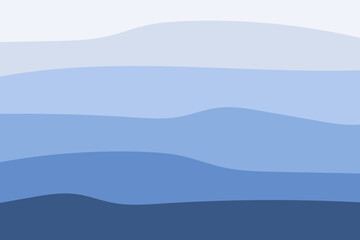 Abstract blue waves background template. Seamless background. Vector design.