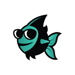 Cute Fish Vector Cartoon Art - Fun and Vibrant Underwater Illustration