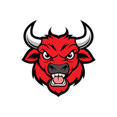 Bull Cow Head Logo Icon Vector Illustration - Modern and Bold Design
