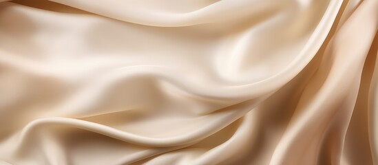 Fototapeta premium Luxury silk texture with elegant folds creating a smooth, flowing background in soft satin tones ideal for sophisticated designs and advertisements