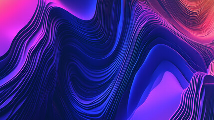 Futuristic Technology Abstract Background with Glowing Curved Lines