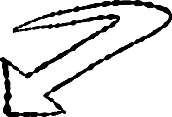 Hand Drawn Doodle Arrow