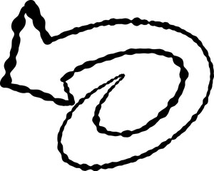 Hand Drawn Doodle Arrow