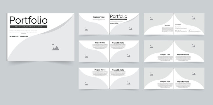 Architecture portfolio brochure template interior portfolio project portfolio