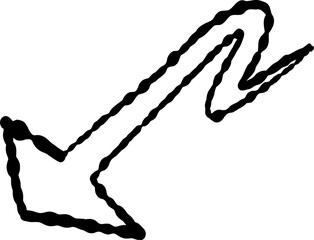 Hand Drawn Doodle Arrow