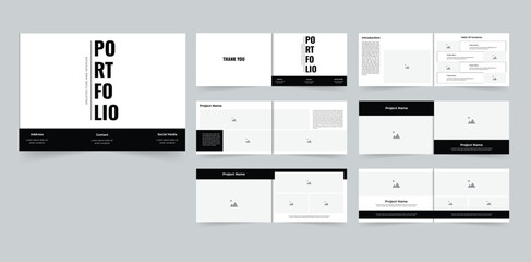 Architecture portfolio brochure landscape design real estate portfolio