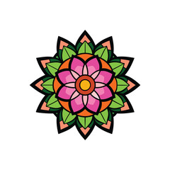 Beautiful Mandala Illustration - Colorful and Detailed Vector Design