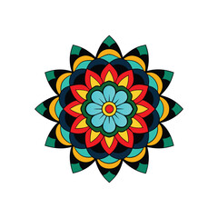 Beautiful Mandala Illustration - Colorful and Detailed Vector Design