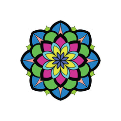 Beautiful Mandala Illustration - Colorful and Detailed Vector Design