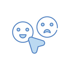 Naklejka premium Customer Response vector icon