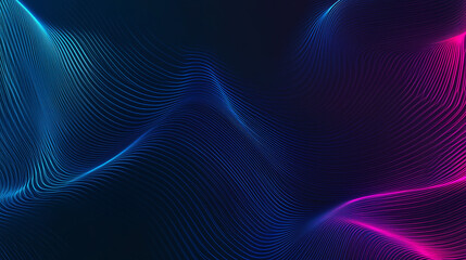 Futuristic Technology-Inspired Abstract Background with Glowing Lines and Blank Space for Layout