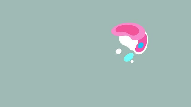 Liquid blob animated splash fx isolated. Cartoon dynamic hand drawn animation motion fluid motion element created on flash animate.  Toon 2d effect for any project spot intro dynamic explosion.
