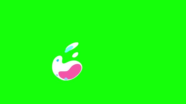 Liquid blob animated splash fx greenbox. Cartoon dynamic hand drawn animation motion fluid motion element created on flash animate. Toon 2d effect for project spot intro dynamic explosion.