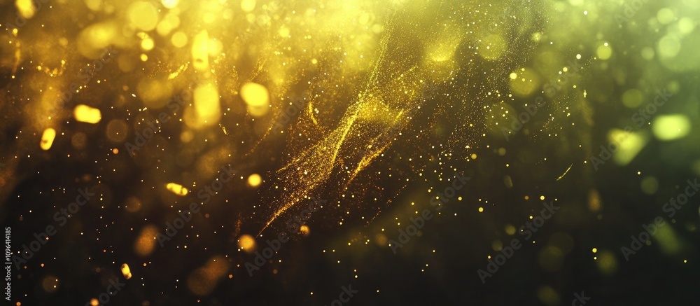 Aufkleber abstract background with glowing yellow blurry lights creating a dreamy and ethereal atmosphere suit