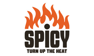 Spicy Food Doodle Icon Set Featuring Labels, Stickers, and Tasty Mascots