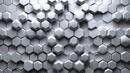 Futuristic white wall with a high-tech 3D render featuring a diamond tile pattern, creating a sleek and modern design.