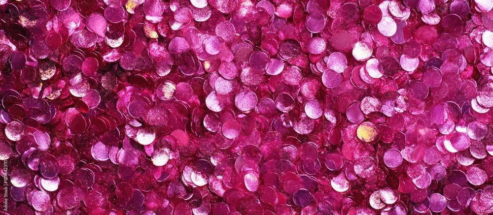 Poster Pink glitter texture closeup background featuring vibrant sparkling sequins ideal for festive occasions and design projects