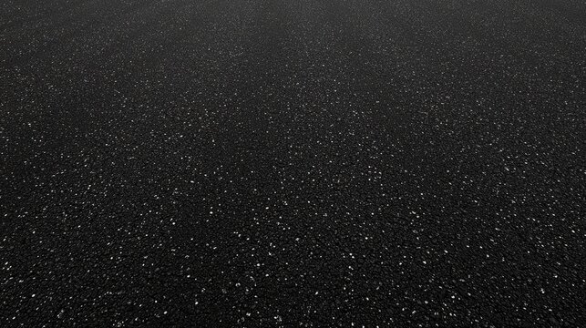Fresh asphalt texture background with a smooth, dark surface, ideal for creating a modern and urban feel.