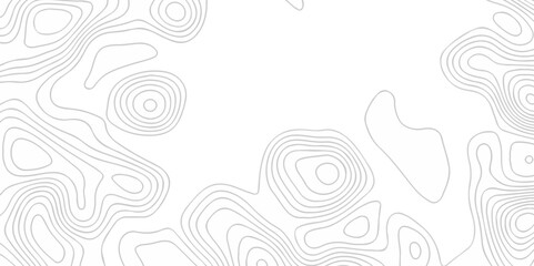 Topographic map background geographic line map with seamless ornament design. The black on white contours topography stylized height of the lines map.  © Alibuss