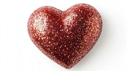 Obraz premium Sparkling Red Heart Ornament