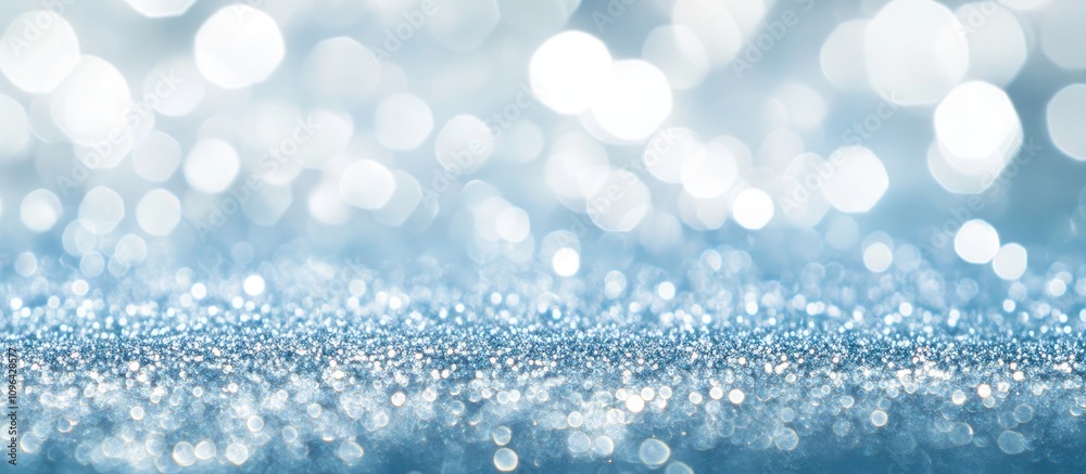 Poster sparkling blue backdrop with shimmering glitter effect creating a dreamy motion background for festi