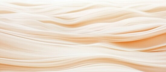 Fototapeta premium Soft waves and smooth sand texture creating an abstract background for serene beach mornings in a minimalist style