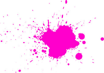 pink violet purple watercolor brush dropped splash splatter grunge graphic element