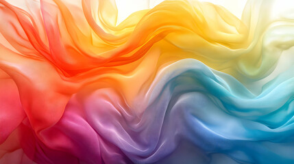 Fototapeta premium Abstract Colorful Fabric Waves Background
